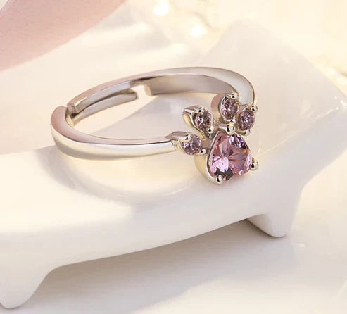 Rose Gold Paw Jewelry Set