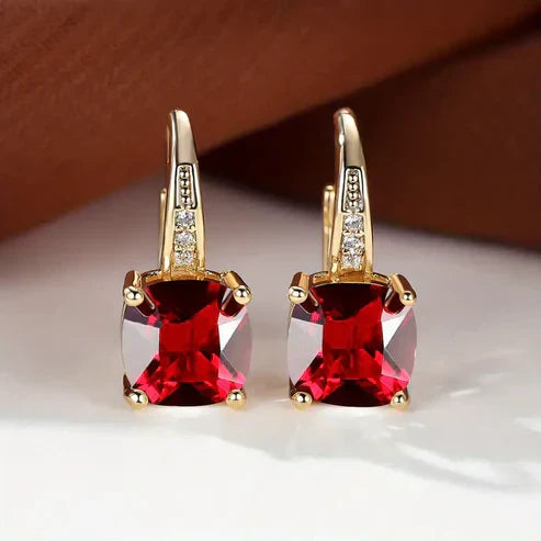 Mystic Stone Hoop Earrings