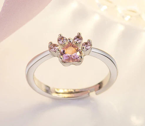 Rose Gold Paw Jewelry Set
