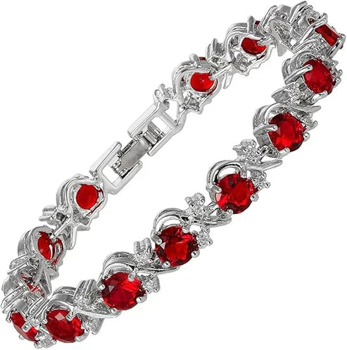 Ruby Vine Tennis Bracelet