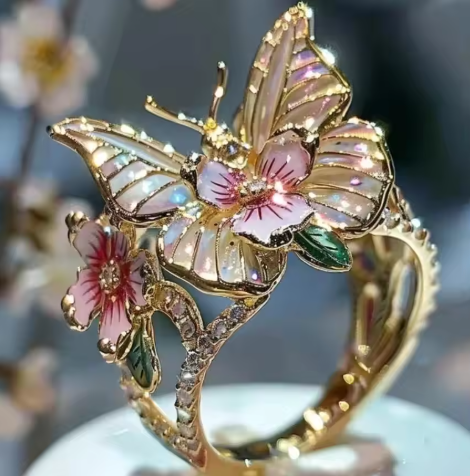 Vintage Golden Prifddinas Floral Ring