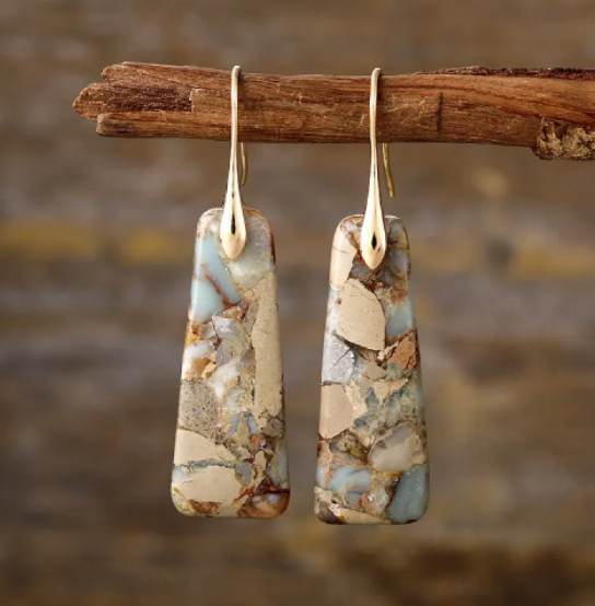 Bohemian Emperor Stone Earrings