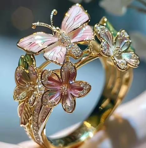 Vintage Golden Prifddinas Floral Ring