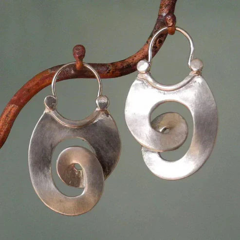 Antique Irregular Form Earrings