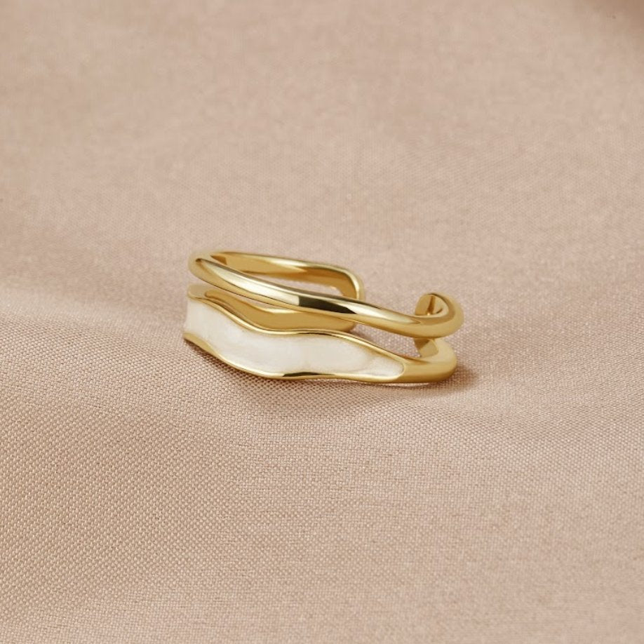 Gold Sculptural Wrap Ring